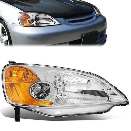 FAROS OE STYLE - 01-03 HONDA CIVIC NON SI - H4 HEADLIGHT / 7443 SIGNAL - RIGHT