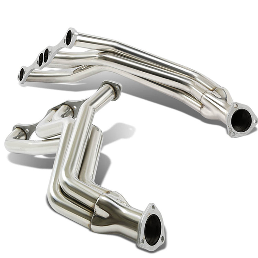 HEADERS STAINLESS STEEL - 35-48 CHEVY SMALL BLOCK FAT FENDERWELL STREET ROD 265-400 CU. IN. V8 - PLAIN