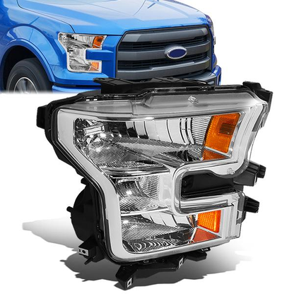 FAROS OE STYLE - 15-17 FORD F-150 - ONLY FITS MODELS W/ COMPOSITE HEADLIGHTS - H11 LOW BEAM / 9005 HIGH BEAM - CHROME HOUSING - RIGHT