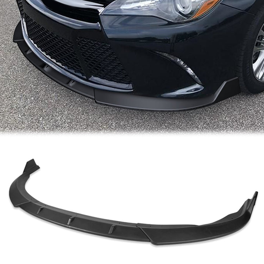 LIP FRONTAL 15-17 TOYOTA CAMRY - REQUIRES DRILLING BUMPER FOR INSTALLATION - 3PC - MATTE BLACK