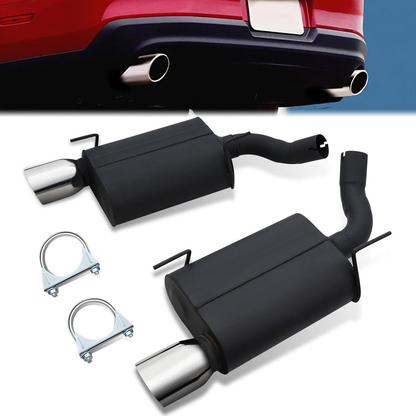 TUBERIA CATBACK CATBACK - 05-10 FORD MUSTANG 4.6L, 5.4L - ALUMINIZED / STAINLESS