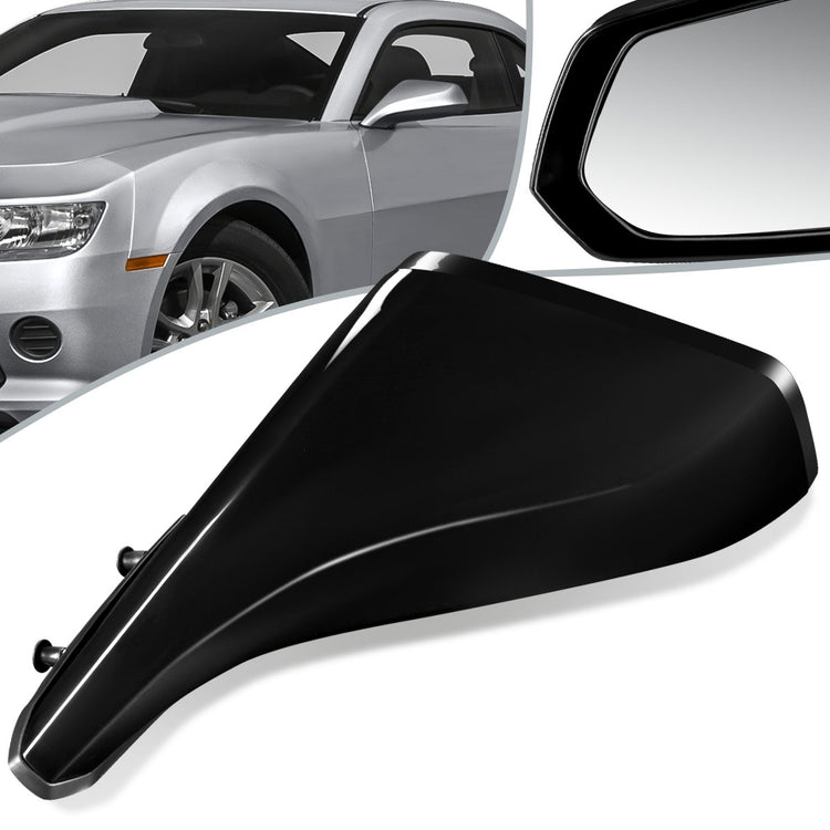 RETROVISOR MIRROR - OEM - 10-15 CHEVY CAMARO - POWERED - PAINTABLE - BLACK - LEFT