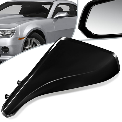 RETROVISOR MIRROR - OEM - 10-15 CHEVY CAMARO - POWERED - PAINTABLE - BLACK - LEFT