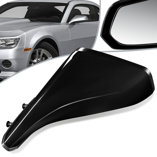 RETROVISOR MIRROR - OEM - 10-15 CHEVY CAMARO - POWERED - PAINTABLE - BLACK - LEFT
