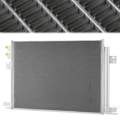 CONDENSADOR FORD EXPLORER 2020-2024 / FORD POLICE INTERCEPTOR UTILITY 2020-2024 / LINCOLN AVIATOR 2020-2024 - ALUMINUM - SILVER