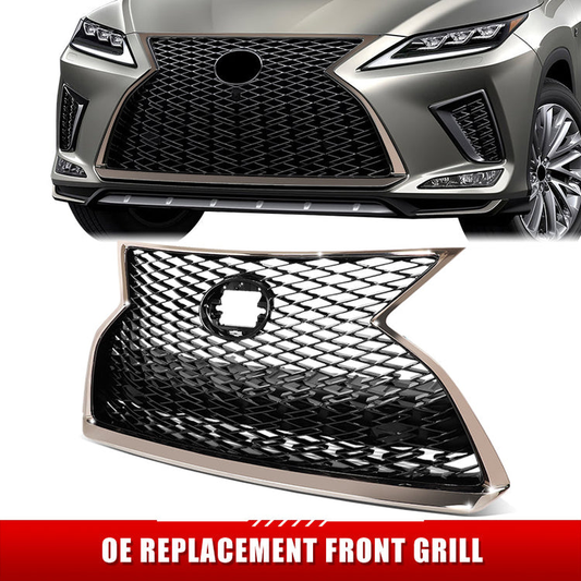 PARRILLA GRILLE - LX RX350/RX200T '16-'19/20-ON/ GRILLE ASS'Y 20-21/ W/DARK-CHROME/PRIMED-BLACK/ W/O PARKING SENSORS/ W/O FRONT VIEW CAMERA