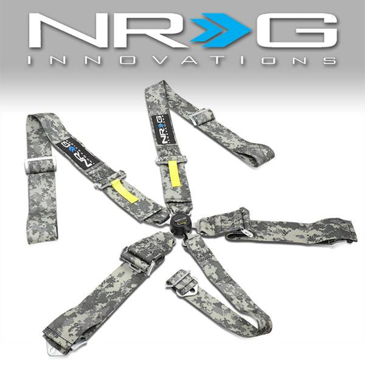 CINTURON RACING 5 POINT - CAM LOCK - CAMO-GY