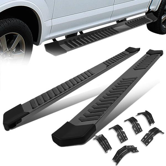 ESTRIBOS 6" - 99-16 FORD F-250, F-350, F-450, F-550 SUPER DUTY - EXTENDED CAB - BLACK