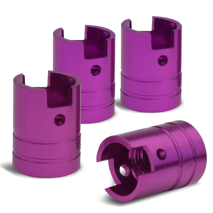 ACCESORIOS 17MM / 1.00" TALL - PISTON STYLE - PURPLE