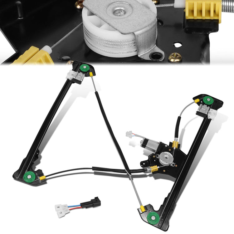 REGULADOR DE VENTANA WINDOW MOTORS & REGULATORS - METALLIC - 04-08 FORD F-150/04-08 FORD LOBO - FITS EXTENDED CAB MODELS ONLY - METALLIC - BARE STEEL/PLASTIC