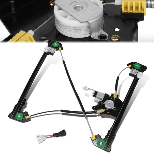 REGULADOR DE VENTANA WINDOW MOTORS & REGULATORS - METALLIC - 04-08 FORD F-150/04-08 FORD LOBO - FITS EXTENDED CAB MODELS ONLY - METALLIC - BARE STEEL/PLASTIC