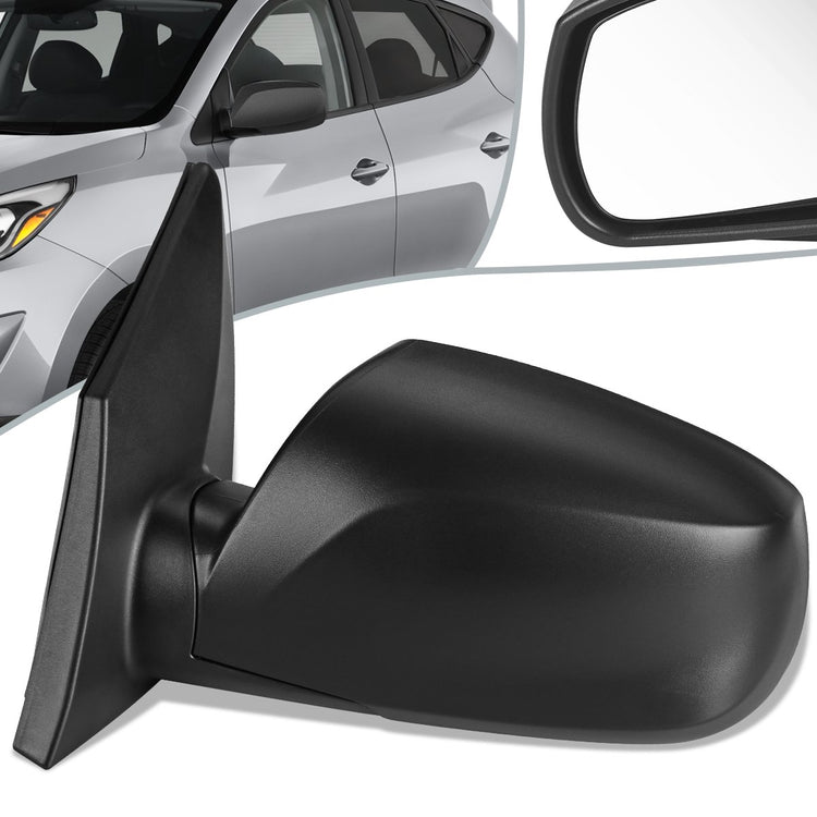 RETROVISOR MIRROR - OEM - 10-15 HYUNDAI TUCSON - POWERED - HEATED - TEXTURED - BLACK - LEFT