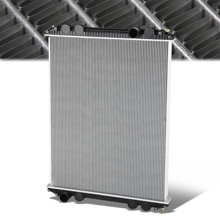 RADIADOR RADIATOR - OEM - FREIGHTLINER CORONADO 2001-2004 / FREIGHTLINER COLUMBIA 2000-2007 / FREIGHTLINER CENTURY CLASS 2000-2004 - FITS MODELS WITH DIAGONAL RADIATOR INLET / OUTLET WITH ONLY ONE SIDE CLOSE TO MOUNTING BRACKET