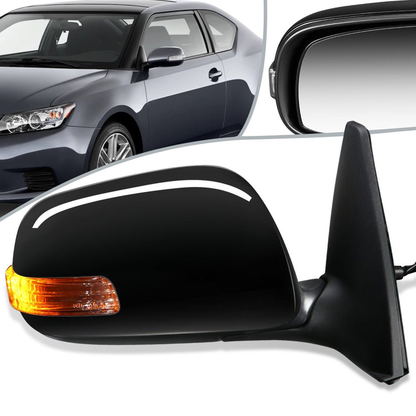 RETROVISOR MIRROR - OEM - 11-16 SCION TC - POWERED - PAINTABLE - BLACK - RIGHT