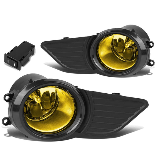 FAROS DE NIEBLA 11-17 TOYOTA SIENNA - DOES NOT FIT SE MODELS - WITH SWITCH, BEZEL - H11 BULB - AMBER