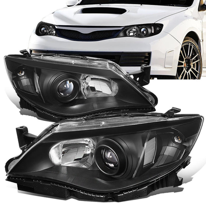 FAROS 08-11 SUBARU IMPREZA - FITS MODELS W/ FACTORY EQUIPPED HALOGEN HEADLIGHTS - DOES NOT FIT MODELS W/ FACTORY EQUIPPED HID HEADLIGHTS - OE STYLE - H11 LOW / 9005 HIGH / 1157A SIGNAL - BLACK HOUSING / CLEAR CORNER