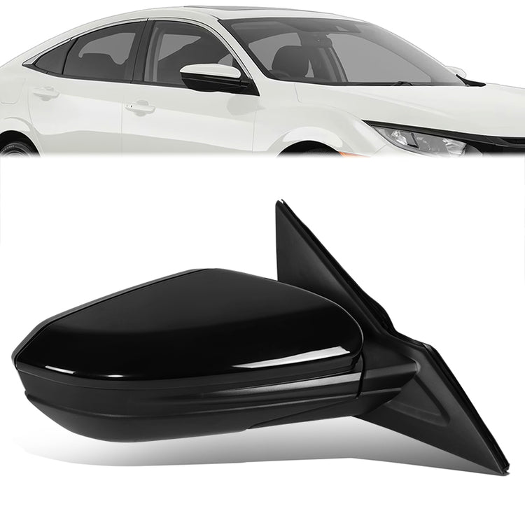 RETROVISOR MIRROR - OE STYLE - HONDA CIVIC 17-21 - WITH POWER - PASSENGER SIDE - PAINT TO MATCH - BLACK