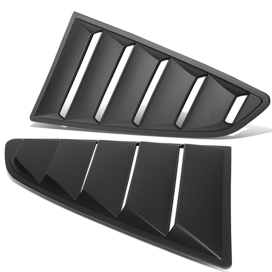 nan QUARTER WINDOW LOUVER - 2PCS - 15-18 FORD MUSTANG - DOES NOT FIT CONVERTIBLE MODELS - BLACK