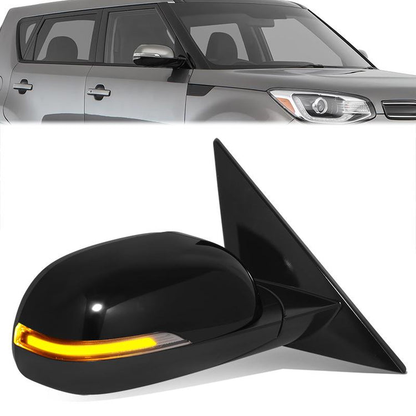 RETROVISOR MIRROR - KIA SOUL 2014-2019 - WITH POWER FOLD - WITH HEATED GLASS - WITH TURN SIGNAL - WITH BLIND SPOT - OE STYLE - PASSENGER RIGHT SIDE