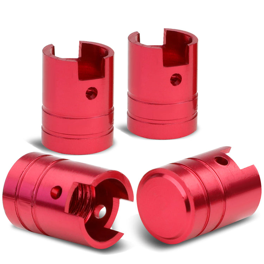 ACCESORIOS 17MM / 1.00" TALL - PISTON STYLE - RED