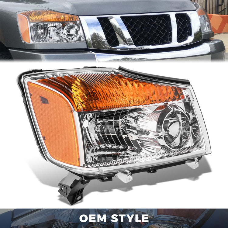 FAROS OE STYLE - 08-15 NISSAN TITAN - HEADLIGHT AMBER - RIGHT SIDE