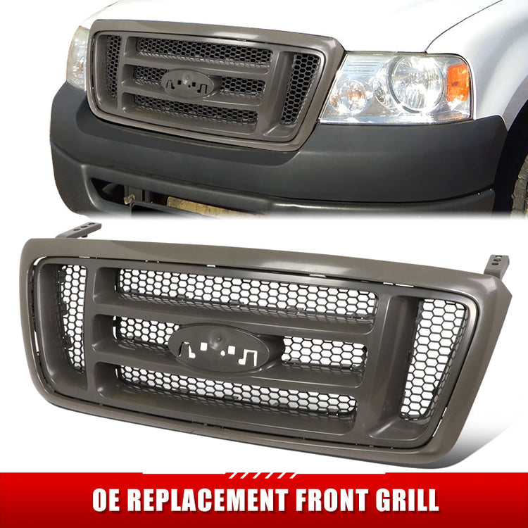 PARRILLA GRILLE - FD F150 P/U '04-'08/ GRILLE ASS'Y 07-08/ PAINTED GRAY (FX4)/ (HONEYCOMB DESIGN)