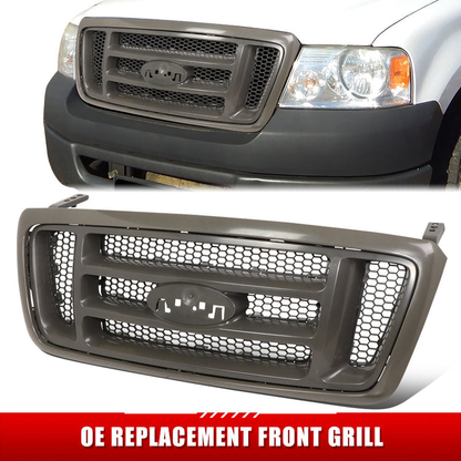 PARRILLA GRILLE - FD F150 P/U '04-'08/ GRILLE ASS'Y 07-08/ PAINTED GRAY (FX4)/ (HONEYCOMB DESIGN)