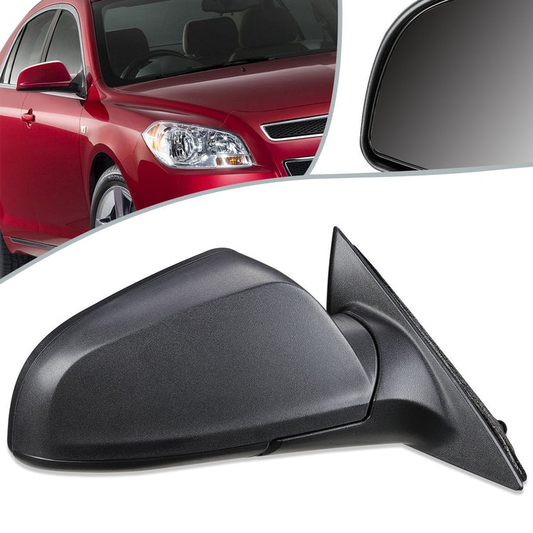 RETROVISOR MIRROR - OEM - 08-12 CHEVY MALIBU - POWERED - TEXTURED - BLACK - RIGHT