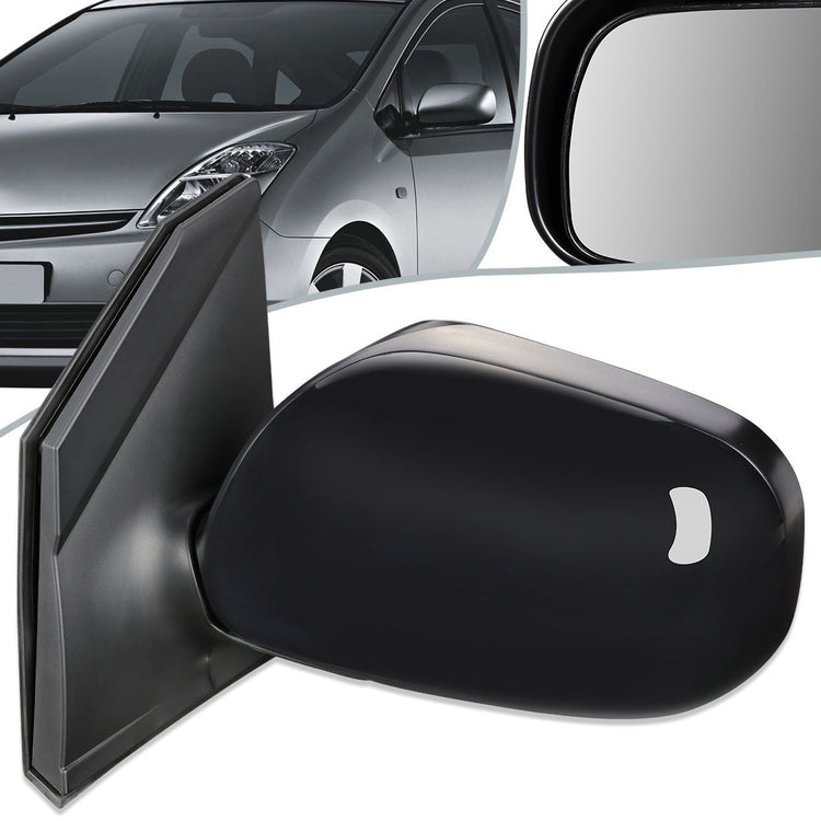 RETROVISOR MIRROR - OEM - 01-03 TOYOTA PRIUS - POWERED - PAINTABLE - BLACK - LEFT