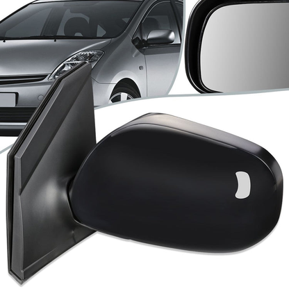 RETROVISOR MIRROR - OEM - 01-03 TOYOTA PRIUS - POWERED - PAINTABLE - BLACK - LEFT