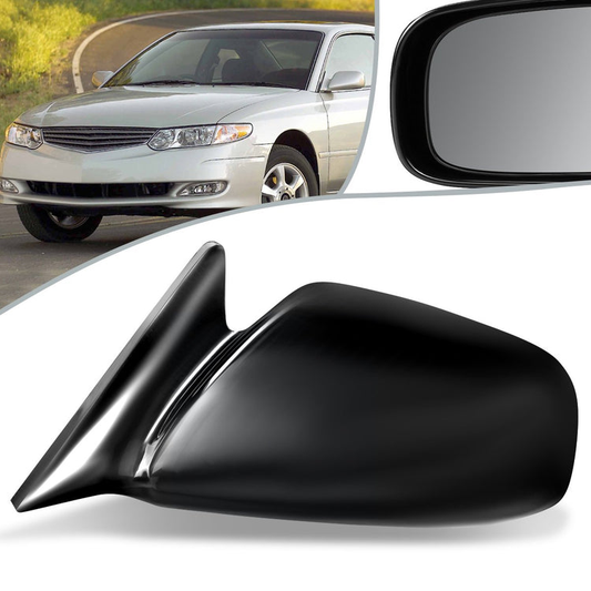 RETROVISOR MIRROR - OEM - 99-03 TOYOTA SOLARA - POWERED - BLACK MATERIAL - LEFT