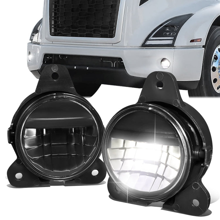 FAROS DE NIEBLA 18-20 VOLVO VNR, VNR 300, VNR400, VNR 640 MODELS - REFLECTOR - FULL LED - BLACK