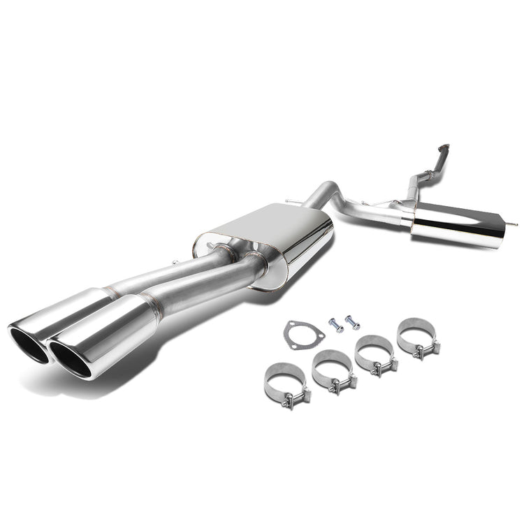 TUBERIA CATBACK CATBACK - 97-01 AUDI A4 SEDAN / WAGON 1.8L TURBO FWD - DOUBLE ROLLED TIP - STAINLESS STEEL