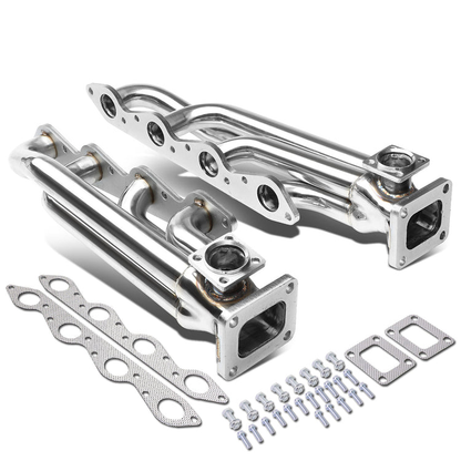 TURBO MANIFOLD TURBO MANIFOLD - SS - 66-95 CHEVY / 66-95 GMC 366, 396, 402, 427, 454 ENGINES - 46MM WASTEGATE PORTS - T4 TURBOS FLANGE