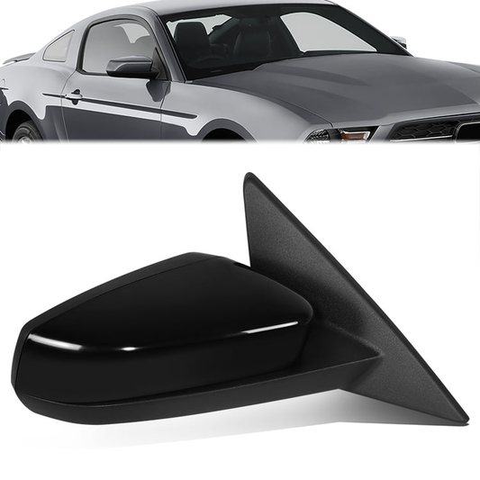 RETROVISOR MIRROR - OE STYLE - FORD MUSTANG 2010-2012 - WITH POWER GLOSS COVER - PASSENGER RIGHT SIDE - BLACK