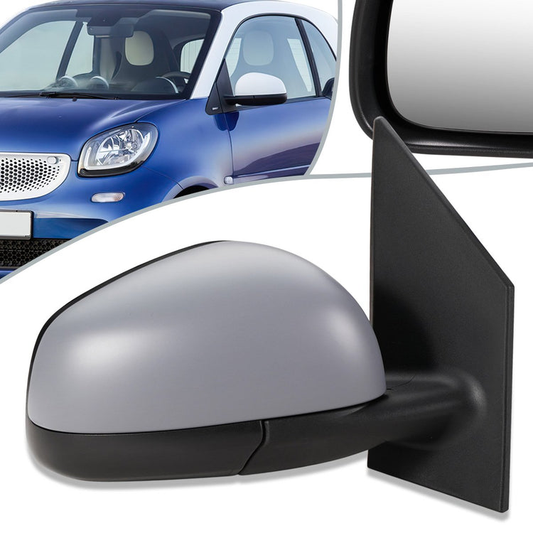 RETROVISOR MIRROR - OEM - 16-17 SMART FORTWO - POWERED - W/ TEMP SENSOR - FOLDING - GRAY - RIGHT