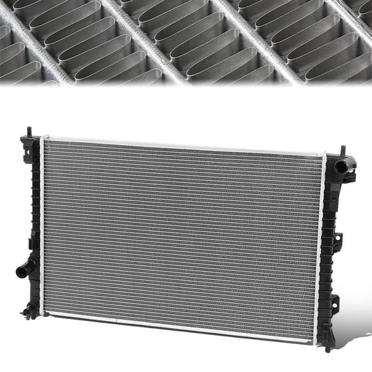 RADIADOR RADIATOR - OEM - 12-16 FORD EXPLORER / 16-18 FORD POLICE INTERCEPTOR - FITS 2.0L, 3.5L TURBO MODELS WITH AUTOMATIC TRANSMISSION - FITS MODELS W/O POWER TAKE OFF, W/O COOLANT OUTLET PORT
