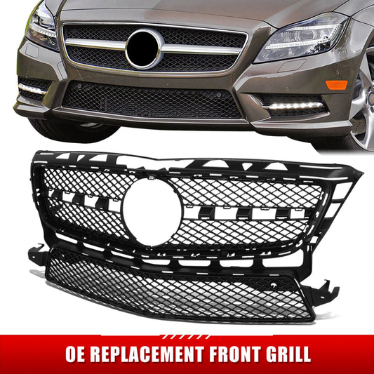PARRILLA GRILLE - BZ W218 '12-'14/'15-'17(CLS)/ GRILLE ASS'Y 12-14/ MOUNTING PANEL/ EXTURED BLACK W/SENSOR H./ W/AMG PKG (CLS400/CLS550)