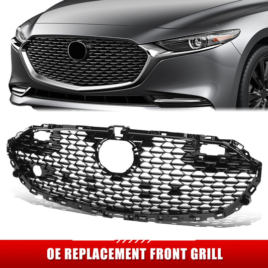 PARRILLA GRILLE - MZ 3 19-22 (3/4/5DR)/ GRILLE ASS'Y/ W/GROSS BLACK (4D)/ (JAPAN BUILT) (EU=USA)//PARTS.NO,MA1200220//OEM NO,BCKB50711