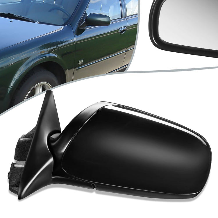 RETROVISOR MIRROR - OEM - 96-99 NISSAN MAXIMA / 96-99 INFINITI I30 - POWERED - HEATED - TEXTURED - BLACK - LEFT