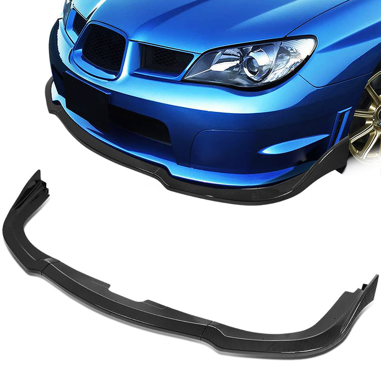 nan BODY KIT - FRONT BUMPER LIP - 06-07 SUBARU IMPREZA WRX / STI - ABS PLASTIC - BLACK