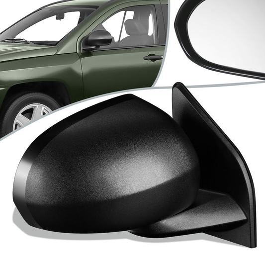 RETROVISOR MIRROR - OEM - 07-17 JEEP COMPASS - MANUAL - TEXTURED - BLACK - RIGHT