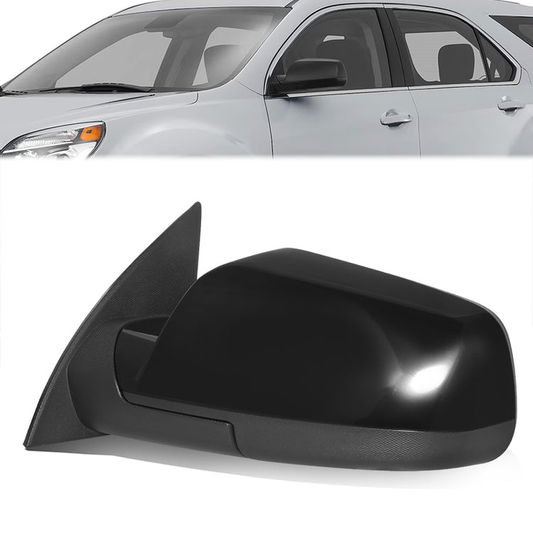 RETROVISOR MIRROR - OE STYLE - CHEVROLET EQUINOX 16-17 - GMC TERRAIN 16-17 - WITH POWER WITH HEATED GLASS WITH BLIND SPOT - DRIVER SIDE - PAINT TO MATCH - BLACK
