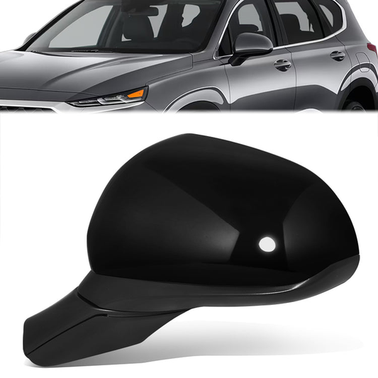 RETROVISOR MIRROR - OE STYLE - HYUNDAI SANTA FE 19-20 - WITH POWER - DRIVER SIDE - PAINT TO MATCH - BLACK