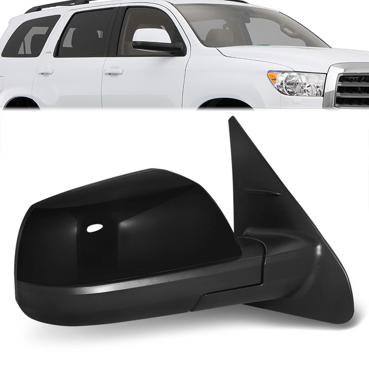 RETROVISOR MIRROR - OE STYLE - TOYOTA SEQUOIA 14-17 - WITH POWER - PASSENGER SIDE - PAINT TO MATCH - BLACK