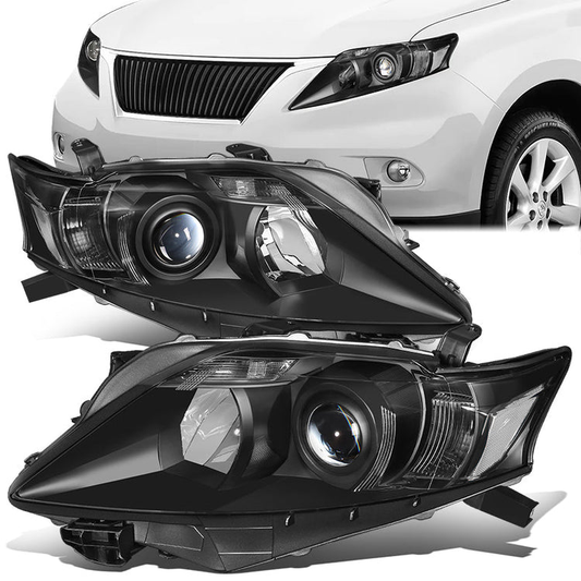FAROS 10-12 LEXUS RX350 - FITS MODELS W/ HALOGEN HEADLIGHTS ONLY - PROJECTOR - H11 LOW BEAM / 9005 HIGH BEAM/ 168 SIDE MARKER / 7440A SIGNAL - BLACK HOUSING / CLEAR CORNER