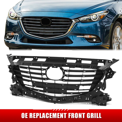 PARRILLA GRILLE - MZ 3 '14-'16/'17-'18 (3/4/5DR)/ GRILLE ASS'Y 17-18/ MAT-BLACK (4/5D)/ (GRAND TOURING)/ (MEXICO BUILT)//PARTS.NO,MA1200213//OEM NO,BADH50712C