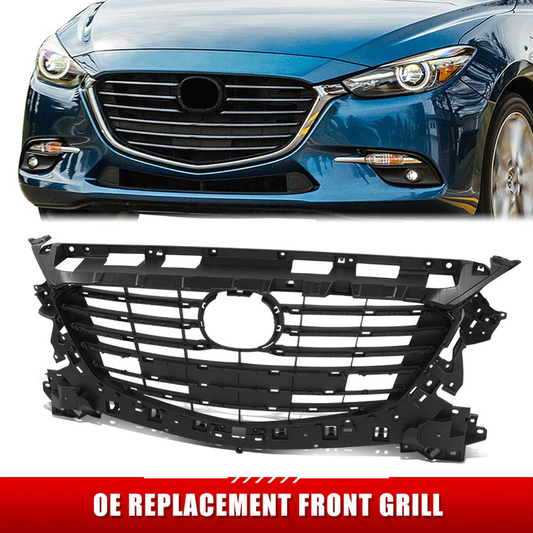 PARRILLA GRILLE - MZ 3 '14-'16/'17-'18 (3/4/5DR)/ GRILLE ASS'Y 17-18/ MAT-BLACK (4/5D)/ (GRAND TOURING)/ (MEXICO BUILT)//PARTS.NO,MA1200213//OEM NO,BADH50712C