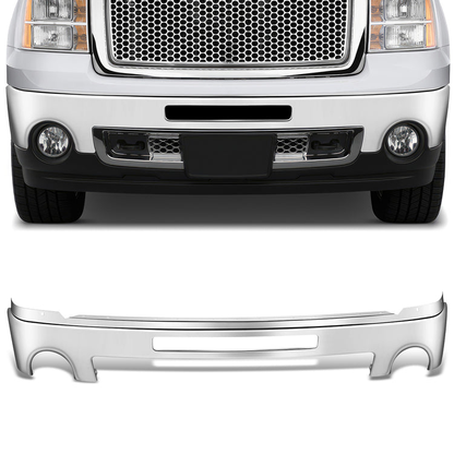DEFENSA 07-13 GMC SIERRA 1500 / 07-10 GMC SIERRA 2500 HD / 07-10 GMC SIERRA 3500 HD , WITH FOG LIGHT; WITH AIR INLET - CHROME