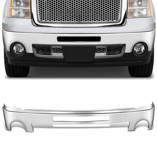 DEFENSA 07-13 GMC SIERRA 1500 / 07-10 GMC SIERRA 2500 HD / 07-10 GMC SIERRA 3500 HD , WITH FOG LIGHT; WITH AIR INLET - CHROME